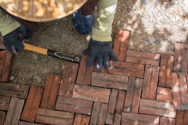 Patio Brick Installation in Manchester, NH